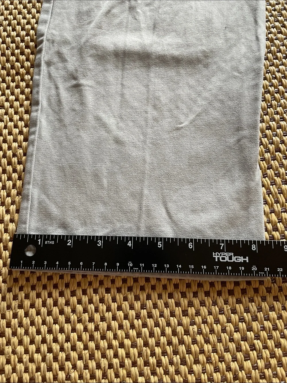 Casual Straight-Leg Pants Light Gray 100% Cotton Youth Boys 14
